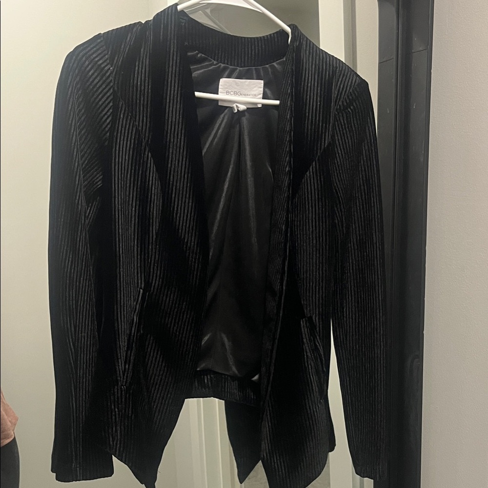 BCBGeneration Black Pinstripe Blazer